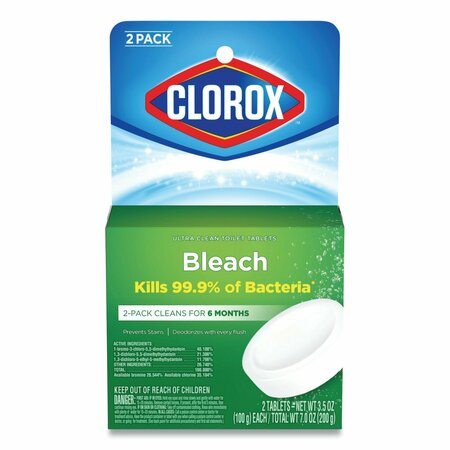 Clorox Automatic Toilet Bowl Cleaner, 3.5 oz Tablet, PK2 CLO 30024PK